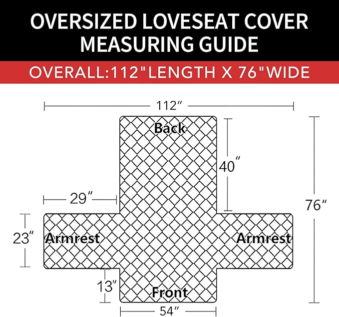 Easy-Going Sofa Slipcover Reversible Loveseat Sofa Cover Couch Cover for 2 Cushion Couch Furniture Protector with Elastic Straps for Pets Kids Dog Cat (Oversized Loveseat, Brown/Brown)