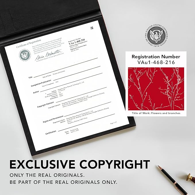 Deconovo Christmas Red Curtains, Blackout Drapes, Soundproof Curtain, Silver Print, 52 x 95 Inch Long, 2 Panels, Machine Washable Window Panel for Living Room Bedroom Festival Party Decoration Kitchen