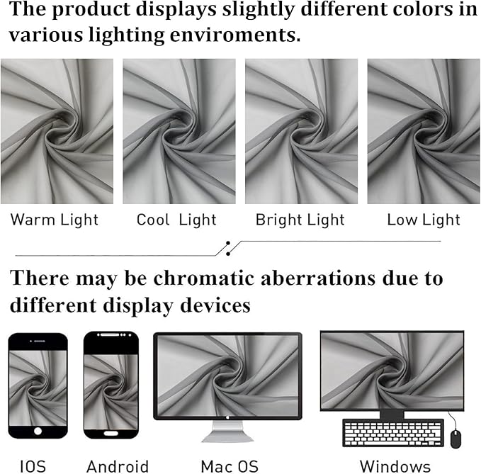 Lecloud Charcoal Grey Sheer Curtains 63 Inch Length 2 Panels, Rod Pocket Light Filtering Bedroom Curtains for Living Room, Window Treatments Voile Drapes for Bathroom, Each Panel 59" W x 63" L