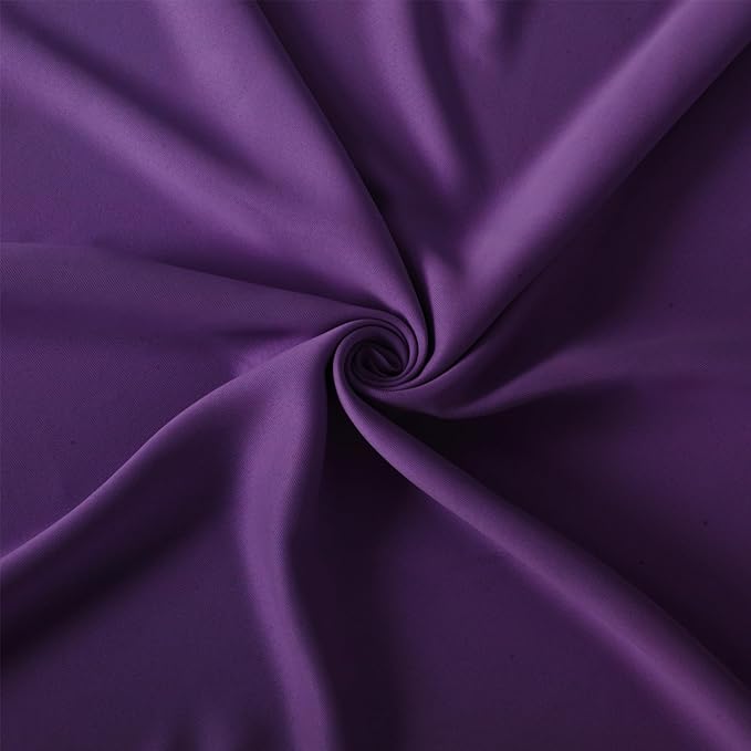 LEMOMO Blackout Curtains 66 x 84 inch/Purple Curtains Set of 2 Panels/Thermal Insulated Room Darkening Bedroom Curtains