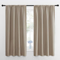 NICETOWN RV Blackout Curtains for Camper Windows, Taupe, 29" Wide by 50" Long, 2 PCs, Short Blackout Curtains & Drapes, Thermal Insulated Blackout Curtain Panels for Kids Room, Play Room