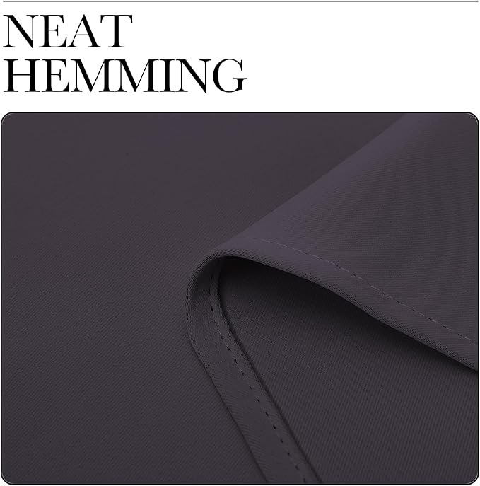 NICETOWN Blackout Curtains for Living Curtains, Greyish Purple, 2 Panels, 52 by 95, Room Darkening Window Curtain Panels, Easy-Care Solid Thermal Insulated Draperies/Drapes for Daughter Room