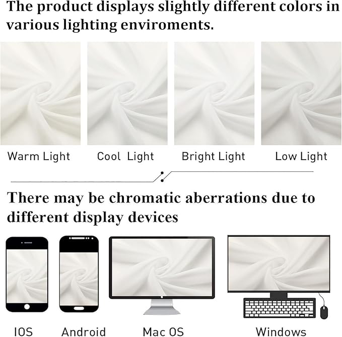 Lecloud Ivory Sheer Curtains 90 Inches Long 2 Panels, Elegant Light Filtering Voile Breathable Curtains, Solid Window Treatments with Dual Rod Pocket for Dining Room Bedroom, Each 42" W x 90" L