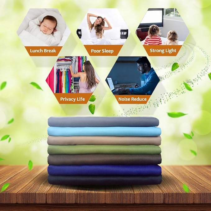 NICETOWN Blackout Curtain Panels for Kids Room, Energy Smart Thermal Insulated Solid Grommet Top Blackout Draperies/Drapes (2 Panels, 42-Inch x 72-Inch, Toffee Brown)