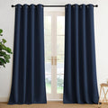 NICETOWN Room Darkening Draperies Curtains Panels, 2 Panels Navy Blue W52 x L96