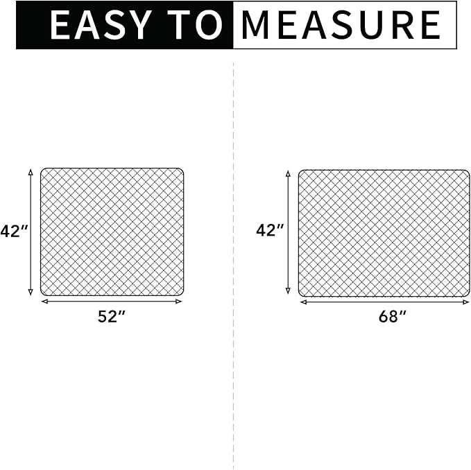Easy-Going Sectional Couch Covers for Dogs L Shape Sofa Cover Reversible Sofa Slipcover Chaise Lounge Cover Furniture Protector Cover for Pets Dog Cat (42 x 52 inches, Gray/Gray)