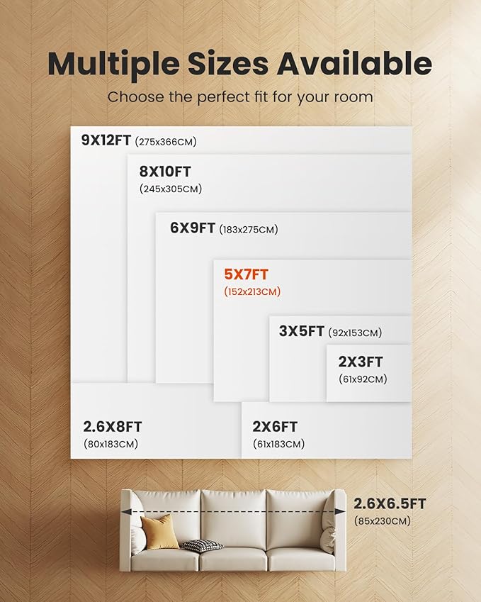 AMADA HOMEFURNISHING 2'6"x8' Washable Area Rug, Low-Profile Entryway Rug with Non-Slip Backing & Durable Edge Binding, Vintage Rug Pattern, Small Rugs for Entryway, Kitchen & Living Room
