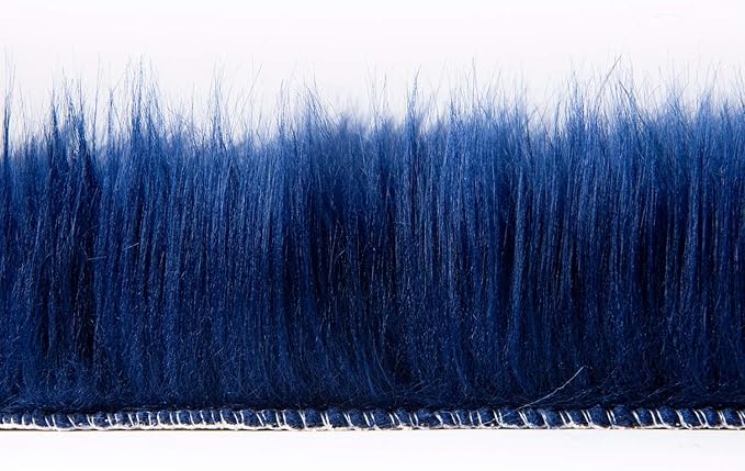 Ashler Faux Fur Rug, Fluffy Shaggy Area Rug, Ultra Soft 2.2 x 6 Feet Rectangle, Navy Blue Fuzzy Machine Washable Shag, Nursery Decor Throw for Bedroom, Kids Room, Living Room