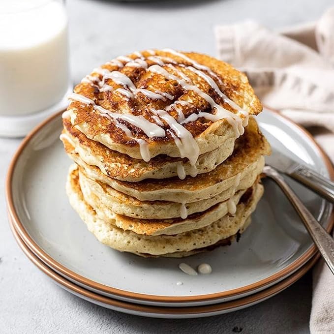 Mora Ceramic Plates Set, 7.8 in - Set of 6 - The Dessert, Salad, Appetizer, Small Dinner etc Plate. Microwave, Oven, and Dishwasher Safe, Scratch Resistant. Kitchen Porcelain Dish - Earl Grey