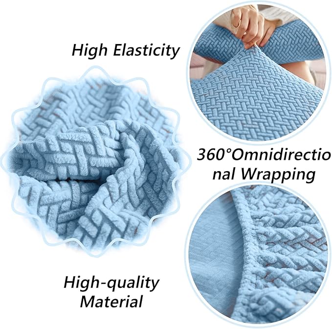 Soothing Home Sofa Covers, Sofa Hero Covers, Wear-Resistant Universal Couch Covers Washable Stretch Sectional Couch Cushion Covers (Coffee,Pillow Cover)