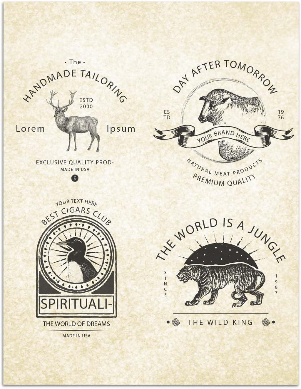 (2 Pack)Parchment Paper for Certificates - Stationary Paper for Resumes, Diplomas, Letter Size Certificate Paper, 200 Sheets Double-Sided Diploma Paper, 100gsm, 8.5" x 11" Parchment Paper for Printing