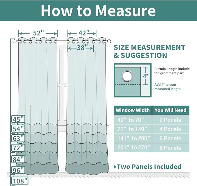 Yakamok 63 Inch Length Blackout Curtains for Bedroom, Room Darkening Thermal Insulated Solid Grommet Panels for Living Room(42Wx63L, Stone Blue, 2 Panels)