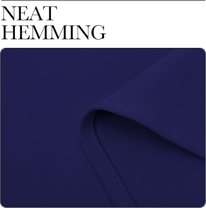 NICETOWN Blackout Draperies Curtains, All Season Thermal Insulated Solid Grommet Top Blackout Curtains/Drapes for Kid's Room (Royal Blue, 1 Pair, 34 x 63 inches)
