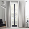 Topfinel 100 Inch Long Black Out Custom Drapery Panels, Light Grey Blackout Curtains, Nursery Kids Insulated Heat Blocking Sound Block Tab Top Rod Pocket Curtains for Patio Bay Window Winter