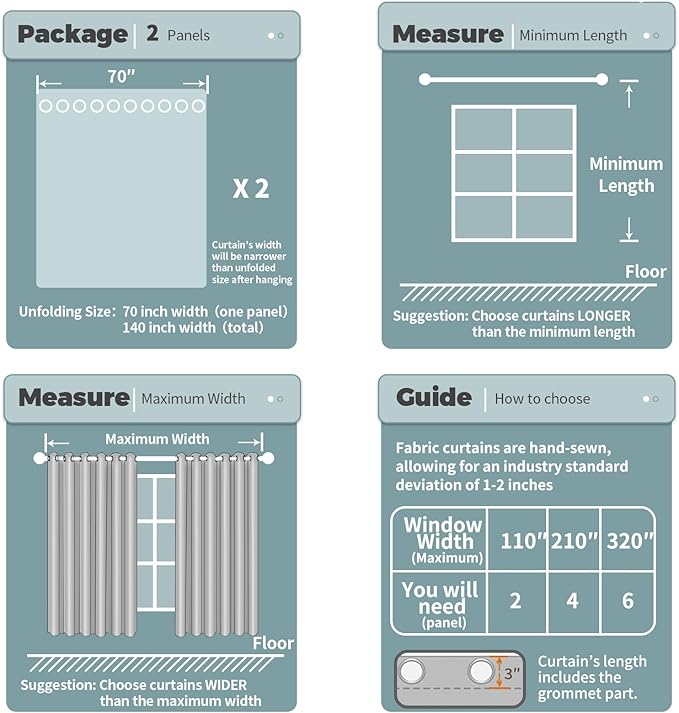 BGment Blackout Curtains for Bedroom - Grommet Thermal Insulated Room Darkening Curtains for Living Room, Set of 2 Panels (70 x 63 Inch, Burgundy)