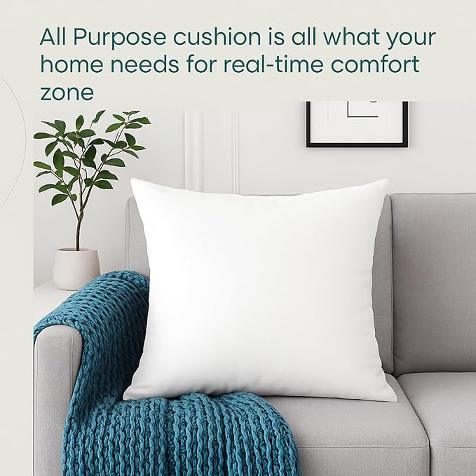 LANE LINEN 20x20 Throw Pillow Insert - Set of 4 White Pillow Inserts for Decorative Pillow Covers, Throw Pillows for Bed, Decorative Pillows for Bed, Couch Pillows, Throw Pillows for Couch
