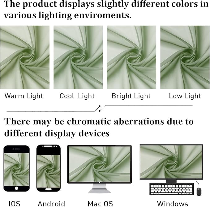 Lecloud Short Sheer Curtains 54 Inches Length 2 Panels, Light Filtering Voile Curtain Drapes for Half Window Kitchen Bedroom, Basic Rod Pocket Living Room Sheer Curtains, 40Wx54L Inches, Sage Green