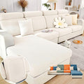Soothing Home Sofa Covers, Sofa Hero Covers, Wear-Resistant Universal Couch Covers Washable Stretch Sectional Couch Cushion Covers (White,Large Single Seat Cover)