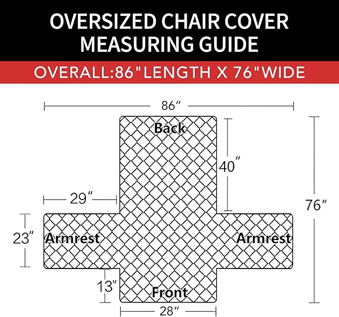 Easy-Going Oversized Chair Sofa Slipcover Reversible Sofa Cover Water Resistant Couch Cover Furniture Protector Cover with Elastic Straps for Pets Dog (Oversized Chair, Wine/Beige)