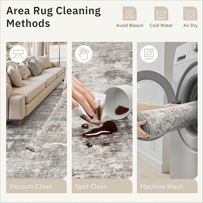 Runner Rug 2x5 Washable Non-Slip Kitchen Runner Rugs for Bathroom Laundry Room Pink/Grey Vintage Floor Carpet Runners for Hallway Entryway