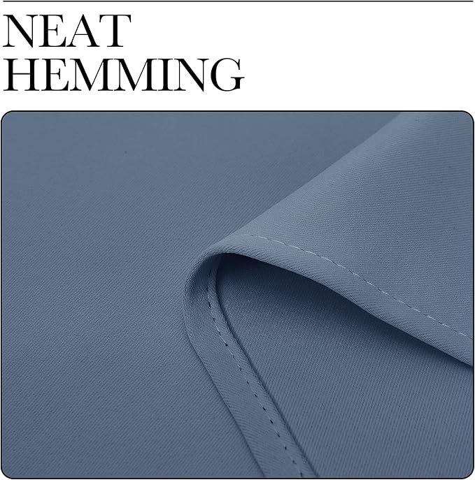 NICETOWN RV Blackout Curtains for Camper Windows, Short Blackout Curtains & Drapes, Thermal Insulated Blackout Curtain Panels for Kids Room, Play Room (Stone Blue, 29" Wide by 40" Long, 2 PCs)