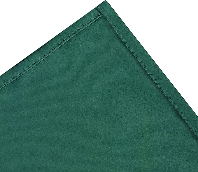LEMOMO Blackout Curtains 66 x 84 inch/Dark Green Curtains Set of 2 Panels/Thermal Insulated Room Darkening Bedroom Curtains
