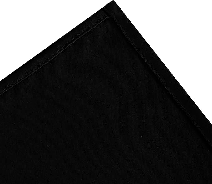 LEMOMO Black Blackout Curtains 40 x 63 Inch Length/Set of 2 Curtain Panels/Thermal Insulated Room Darkening Blackout Curtains for Bedroom