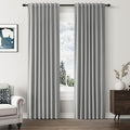 Guken 100% Blackout Linen Curtains 84 Inch Length 2 Panels Set for Living Room Bedroom Back Tab Thermal Insulated Black Out Linen Drapes Room Darkening Window Curtains 84 Inches Long,Dark Grey