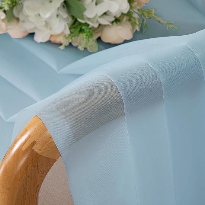 OWENIE Sheer Curtains 63 inch Length 2 Panels Set, Light Weight Soft Solid Fimly Sheer Curtains for Basement Bedroom Living Room, Light Filtering Airy Voile Sheer Curtain with Rod Pocket, 42Wx63L inch