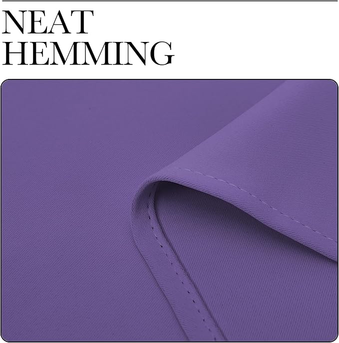NICETOWN Living Room Curtains, Blackout Draperies, Lilac Purple, 1 Pair, 70 x 84-inch, Home Decorations Thermal Insulated Solid Rod Pocket Blackout Drapes for Cafe