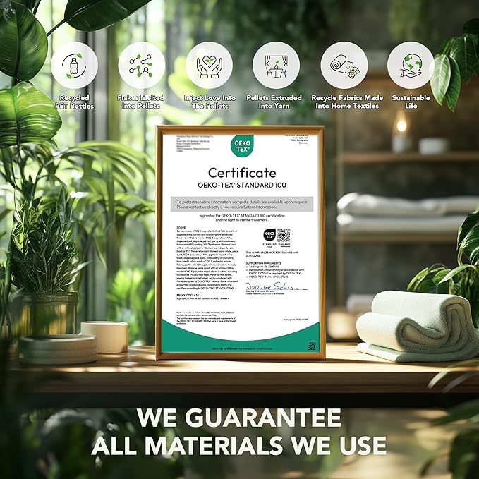 Deconovo Short Curtains Grey, Blackout Kitchen Curtain, Thermal Insulated Soundproof Drapes, Wave Dots Foil Print, 42 x 45 Inches, 2 Panels, Machine‑Washable Privacy Window Panel for Small Windows