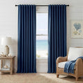 RYB HOME Navy Blue 100% Blackout Curtains for Bedroom 96 inches Long 52 inches Wide, Thermal Insulated &Privacy Assurd Curtains for Boy's Room/Sliding Glass Door/Living Room, 2 Panels