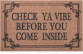 Front Door Indoor Outdoor Entrance Doormat Brown Rubber Welcome Door Mat Come Inside This House Doormat Anti Slip Easy to Clean Corridor Patio Entry Mat 36" x 24"