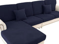 Couch Cushion Cover Loveseat Cover or 2 Seat Sofa Cover Washable Stretch Sectional Sofa Slipcover(1 Piece for Loveseat or Sofa 2-Seater, Navy)