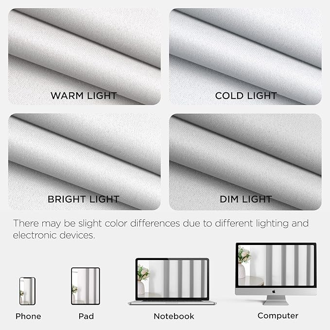 Joydeco Blackout Door Curtain for Doorway Privacy 78 Inches Long, Grommet Closet Curtain for Open Closet, Room Divider for Bedroom Living Room (Pure White 52Wx78L, 1 Panel)