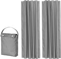 Amazon Basics Portable Energy Saving Noise Reducing Blackout Curtain Shade with Suction Cup Mounts, 50"W x 78"L, Dark Grey, 2-Pack