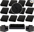 Outdoor Cushion Covers Set,12PCS Patio Furniture Couch Seat Slipcovers, Replacement for Sofa Sectional Chair(Cover，Only)