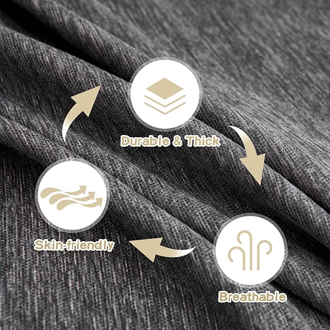 MYSKY HOME Oversized Couch Cover Sofa Covers Couch Covers for 3 Cushion Couch Sofa Pet Friendly L Shaped Sectional Couch Cover Non Slip Furniture Protector for Kids, 91"x150", Dark Grey