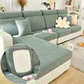 Couch Cushion Covers for Sofa Couch Covers Wear-Resistant Universal Sofa Cover Washable Stretch for Sectional Slipcovers (Texture-Green,Extra Large Single Seat Cover)