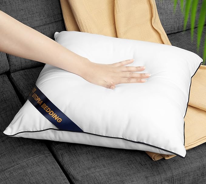 Utopia Bedding Throw Pillow Inserts (Pack of 2, White), 16 x 16 Inches Decorative Indoor Pillows for Sofa, Bed, Couch, Cushion Sham Stuffer