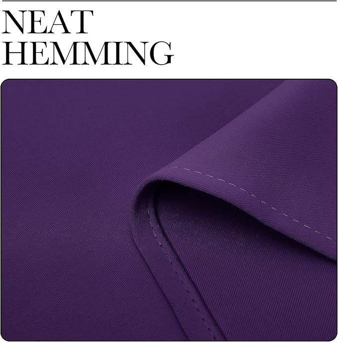 NICETOWN RV Blackout Curtains for Camper Windows, Kitchen Curtains Blackout Drapes & Curtains, Energy Smart Window Treatment Curtain Panels for Bedroom (Royal Purple, 42 in x 36 in (W x L), Set of 2)