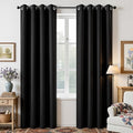 Joydeco Blackout Curtains 120 Inch Length 2 Panels Set, Thermal Insulated Long Curtains& Drapes 2 Burg, Christmas Drapes for Living Room Bedroom Window
