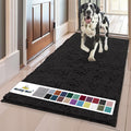 Muddy Mat® | Super Absorbent Door Mat Indoor, Microfiber Quick Dry Chenille Entryway Rug, Non-Slip Front Door Mat, Indoor Mats for Entryway, Machine Washable Pet Rug,-Black Runner 24"X60"