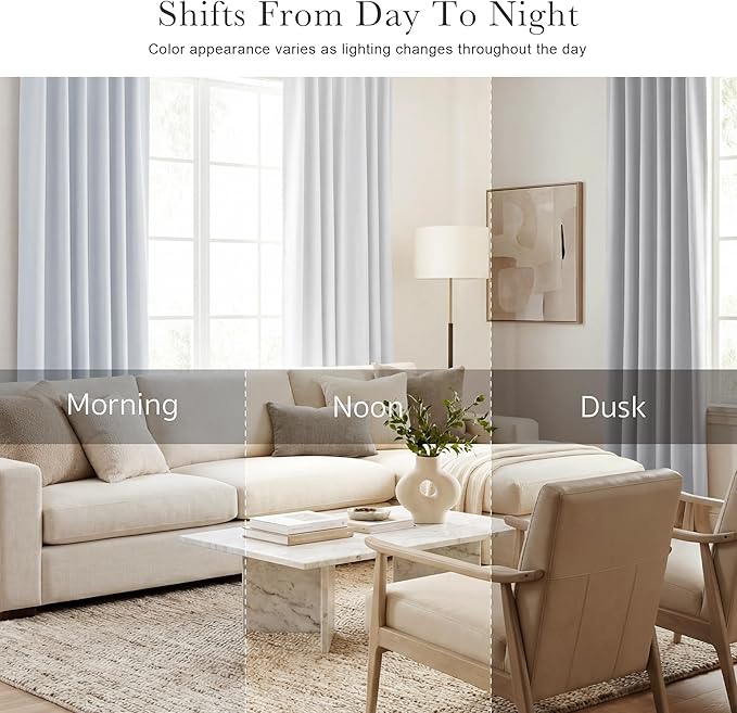 Pony Dance Short Drapes for Bathroom Window, Half Curtains for Kitchen Window, loft Thermal Insulated Curtain Tiers for Bedroom/Basement, Width 29 x Length 30 inches, Greyish White, 2 Pieces