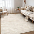 Nakagishi 5X7 Area Rugs Living Room: Washable Large Vintage Rug Neutral Non-Slip Soft Stain Resistant Indoor Carpet for Bedroom Nursery Dining Room Office Playroom - Beige-01