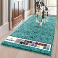 Muddy Mat® | Super Absorbent Door Mat Indoor, Microfiber Quick Dry Chenille Entryway Rug, Non-Slip Front Door Mat, Indoor Mats for Entryway, Machine Washable Pet Rug, Teal 36"x60"