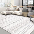 Nakagishi Area Rug Living Room Rugs: 5x7 Washable Boho Large Neutral Farmhouse Soft Moroccan Stain Resistant Indoor Floor Carpet for Bedroom Nursery Kids Playroom Office Dining Room Home House- Gray