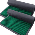 OLANLY Front Door Mat Indoor Outdoor Entrance, 2-Pack 59 x 34 Inch, Waterproof Heavy Duty Doormat, Fade Resistant, Low Profile, Easy Clean Patio Porch Welcome Floor Mats for Entry, Green