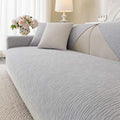 Soft Waterproof Chenille Cover Washable, Non Slip Sectional Sofa Covers for 3 Cushion Couch Sofa L Sharped Sofa Slipcover for Pets, Furniture Protector (1 PCS 36"x70" Light Grey)