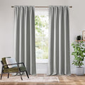 RYB HOME Bedroom Blackout Curtains 84 inches Long, 100% Blackout Thermal Insulated Noise Reducing Curtains for Living Room Nursury, 42 inches Wide by 84 inches Long, Silver Grey